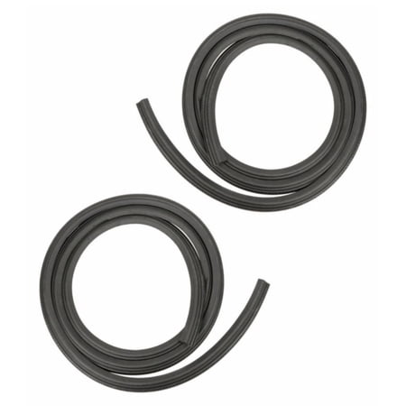 Front Body Mounted Door Seal Weatherstrip Rubber Pair Set For Ford Mazda 2 Dr