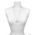 thumbnail image 3 of Delight Jewelry Silvertone Domed Multi Color MA - Hot Pink Heart Nurse Strong Zoe Necklace, 3 of 4