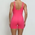 thumbnail image 6 of Women Shorts Jumpsuit Sexy Sleeveless Sling Solid Color Seamless One Piece Yoga Romper Spaghetti Strap Tank Bodycon Gym Bodysuit Backless Butt Lifter Shapewear, 6 of 7