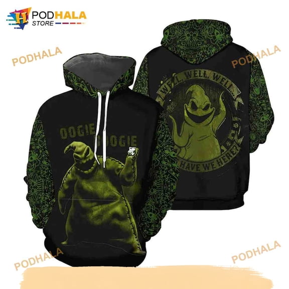 Oogie Boogie Well Well Well What Have We Here 3D Halloween Hoodie