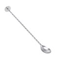 thumbnail image 5 of LABSERRON 1Pc Silver Spiral Pattern Long Handle Stainless Steel Stirring Spoon For Bartending Mixologists 11Inch, 5 of 8
