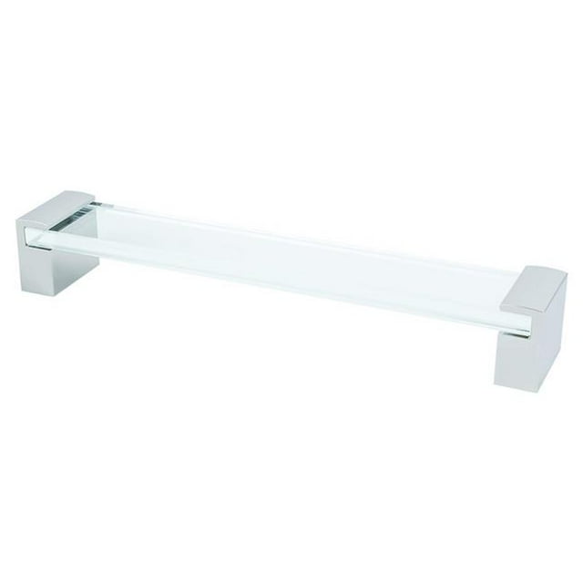 R. Christensen 9764-4000-P 192 mm CC Static Pull with Polished Chrome & Clear Glass