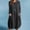 Black, variant on Njoeus Women's Cotton Crewneck Tank Dress Baggy Casual Shirt Dress Long Sleeve Linen Oversize Tunic Dresses with Pockets
