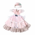 thumbnail image 3 of Ropa de moda para muñeca de simulación, vestido de estilo retro para muñeca de 24 pulgadas, tela suave, vestido hecho a mano para muñeca de niña de 60 Estilo E, 3 of 8