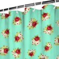 thumbnail image 3 of Pioneer Flower Floral Print Pattern Shower Curtain 72”x72", Bathroom Decorative Shower Curtain Set with 12 Hooks, Waterproof Washable, 3 of 6