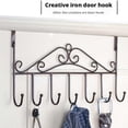 thumbnail image 4 of Metal Door Back Hanger for Bedroom, Bathroom and Kitchen with Space Saving, Easy Installation and Reliable Load-Bearing, 4 of 9