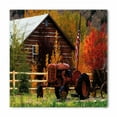 thumbnail image 1 of Fall Bandana, Rustic Cabin with Tractor, Unisex Head and Neck Tie, by Ambesonne, 1 of 2