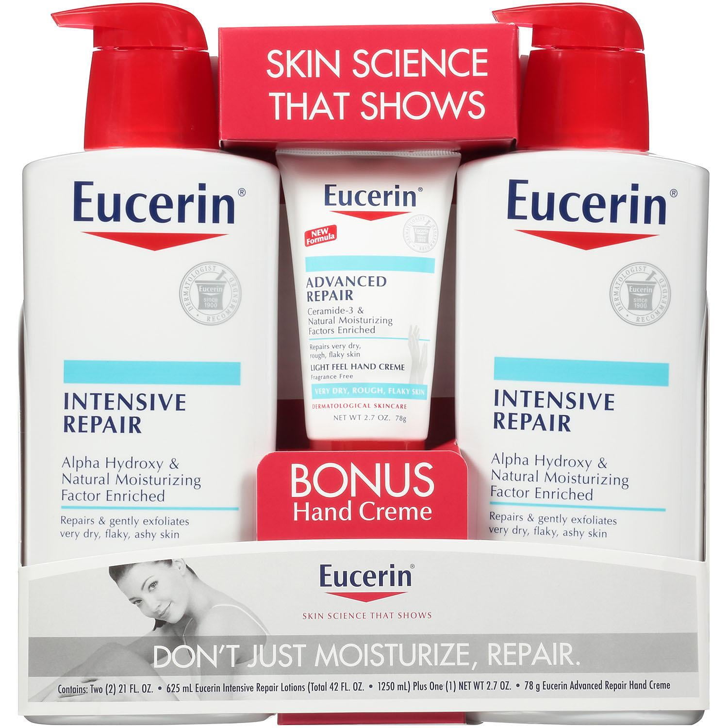 Eucerin Intensive Repair Body Lotion (21 fl. oz., 2 pk.) + Advanced