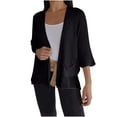 thumbnail image 2 of Chaquetas y abrigos casuales de manga larga sin capucha para mujer, otoño e invierno, cárdigan informal de nueve mangas, abrigo/chaqueta casual de manga larga sin capucha, abrigo para mujer, 2 of 6