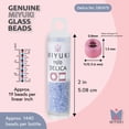 thumbnail image 3 of Miyuki Delica Seed Beads – Size 11/0 (1.6 mm), DB1475, Pale Sky-Blue, 7.2 g, Approx. 1440 Beads, 3 of 7