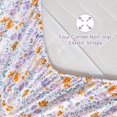 thumbnail image 2 of Twin Size Sheet Set Paisley Printed Bed Sheets for Single Bed Piece Microfiber Fitted Sheet with ” Deep Pocket & Straps Patterned Bedding Sheets & Pillowcase Set, 2 of 9