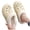 Beige, variant on Chenyee Womens Furry Lined Clogs Warm Fuzzy Home Slippers Winter Non Slip Indoor Outdoor Slide Shoes