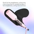 thumbnail image 3 of Heat  Mat, Portable Hair Styling Tools Curling Iron Pad Silicone Heat  Mat Pouch for Curling Iron, Hair Straightener, 3 of 8