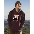 thumbnail image 2 of Corgi Miss You Hoodie Men -Image by Shutterstock, Male 3X-Large, 2 of 4