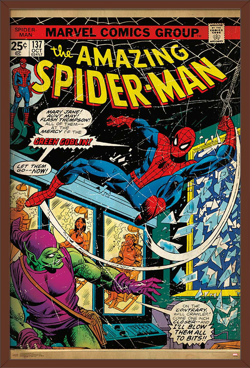 room design amazing Spiderman  comics metal tin sign 