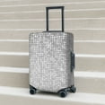 thumbnail image 6 of Fuzoiu Silver Mosaic Print Suitcase Cover,Washable Luggage Covers for Suitcase,Elastic Luggage Protector Cover,Scratch Resistant Travel Suitcase Covers-X-Large, 6 of 7