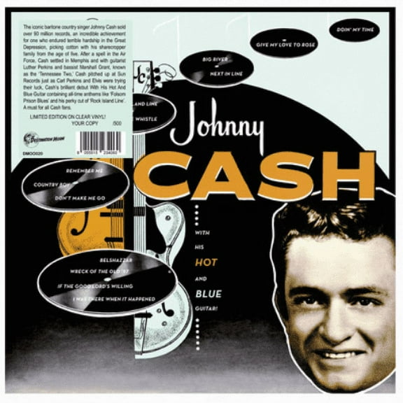 With His Hot and Blue Guitar Johnny Cash (Vinyl Record)