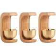 thumbnail image 1 of Rehmanniae - Timbre de puerta para entrada [3 unidades] Timbre magnético de latón | Timbre de madera hecho a mano para comerciantes con apertura de puerta | Timbre magnético de madera para entrada |, 1 of 3