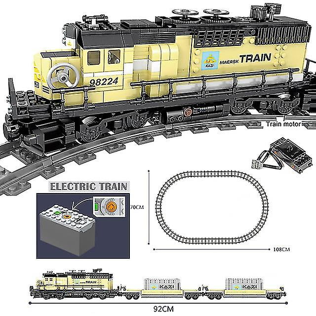 Train Sets Building Blocks | City Haul Train Heavy | New Train Set - New City -sebneei