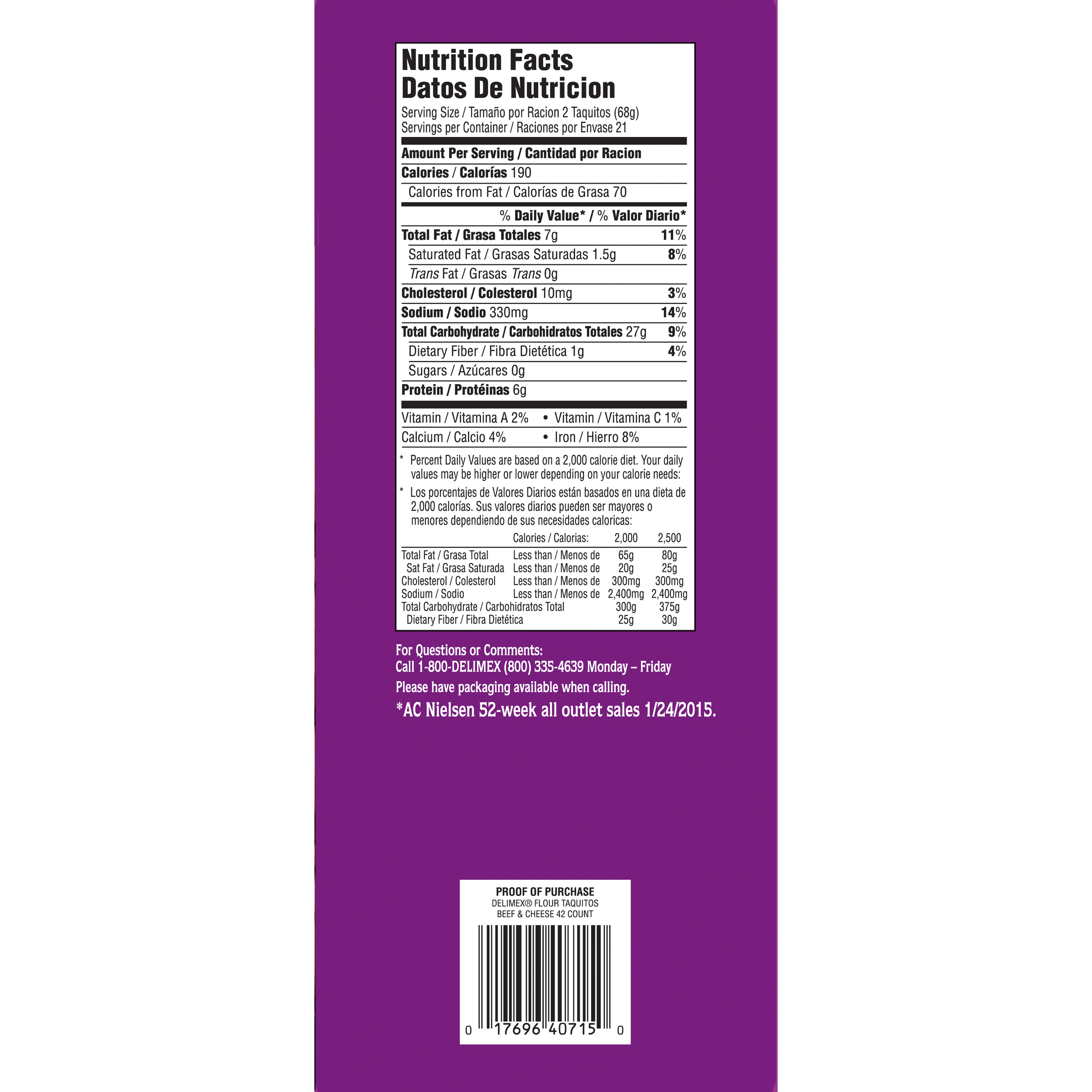 Delimex Beef And Cheese Taquitos Nutrition Facts Bios Pics