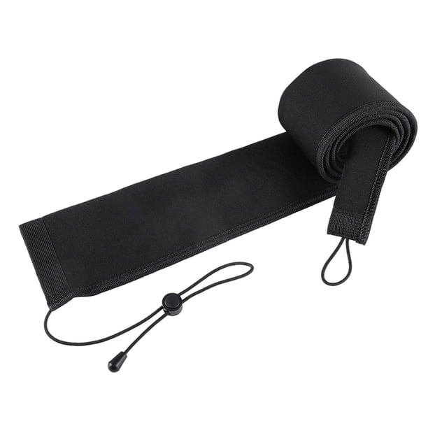 Estuche de goma impermeable para caña de pescar, bolsa de almacenamiento plegable, protector rígido para carpas negro de 65 pulgadas