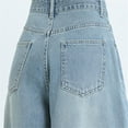 thumbnail image 5 of Baggy Jeans, Audhol Ladies' Jeans Loose Fitting Y2K Wide Jeans Straight Leg High Waisted Pants Street Wear Flared Pants Summer Casual Pants High Waisted Wide Leg Jeans for Women Light Blue L, 5 of 7