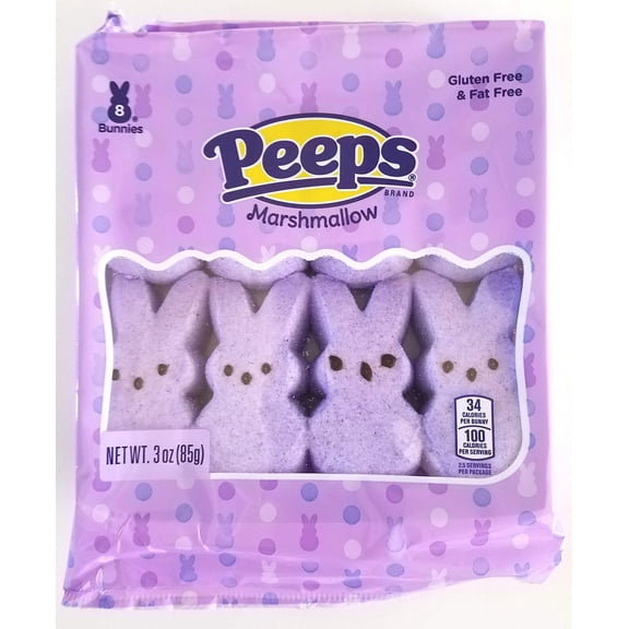 Peeps (1) Purple Marshmallow Bunny Easter Candy - Gluten Free - 3 oz / 85 g
