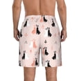 thumbnail image 3 of Naloa White And Black Rabbit Men's Beach Shorts, Surfing shorts, Swim trunks, Quick Dry Swim Trunks for Surfing Beach Fun - Small, 3 of 9
