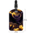 thumbnail image 6 of Square 2Pack PU Leather Halloween Bat Cruise Luggage Tag with Privacy Cover and Name ID Tag for Travel Handbags Backpacks Luggage Tags, 6 of 6