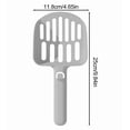 thumbnail image 3 of huayou Large Hole Plastic Cat Litter Scoop, Hanging Hook Design, Wide Sift Surface, Decoration, for Cat Litter Box Waste Cleaning Tool Accessory, 3 of 7
