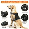 thumbnail image 3 of Jewyow No Pull Dog Harness, Adjustable Dog Vest with Soft Padding, Heavy Duty Dog Harness for Small, Medium, Large Dogs(Black,XL), 3 of 7
