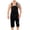 Black, variant on Mens Denim Shorts Bib Overall Jean Romper Casual Fashion Solid Breast Pocket Denim Ripped Shorts Straight Overalls