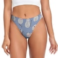 thumbnail image 1 of Saiise Mignon String à Imprimé Chat pour Femmes, sous-Vêtements Sans Couture Taille Basse, String Confortable et Respirant - Très Grand, 1 of 6