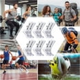 thumbnail image 6 of 6 Pairs Anti Slip Soccer Socks for Men, 6-11 US Size Cotton White Athletic Grip Socks, 6 of 6