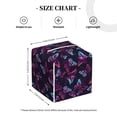 thumbnail image 3 of Goofa Purple Butterfly Tissue Box Cover PVC Leather Tissue Holder Square Facial Tissue Case Facial Paper Organizer Dispenser for Bathroom, Vanity Countertop, 3 of 8