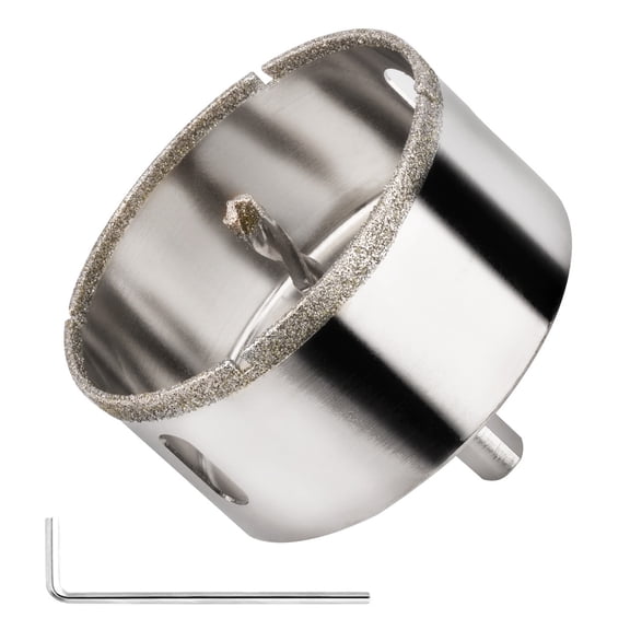 Orgry 120mm/4.72" Diamond Hole Saw With 1.18 inch Cutting depth Diamond Diamond Drill Bits for Glass Ceramic Marble Porcelain Tile Granite Gemstone