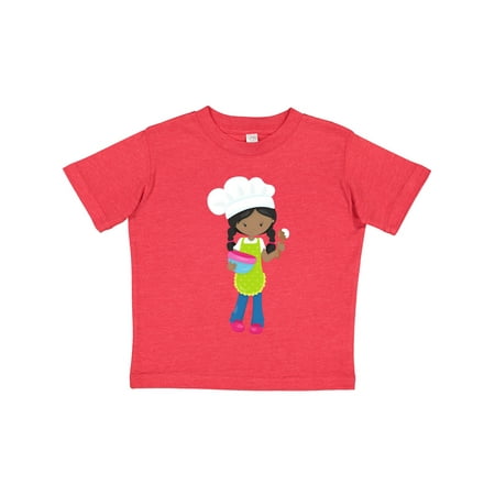 

Inktastic African American Girl Baking Baker Bakery Gift Toddler Toddler Girl T-Shirt