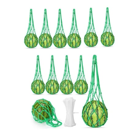 12 Pcs Watermelon Net Melon Cradle Plant and Garden Supports Green
