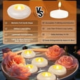 thumbnail image 2 of Paquete de 24 Velas Flotantes LED Sin Llama, 200 Horas de Funcionamiento A Batería, Resistentes Al Agua, para Jarrones Cilíndricos., 2 of 5