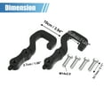thumbnail image 5 of Unique Bargains 1 Pair Car Rear Bumper Tow Hook Black Replacement for Jeep Gladiator JT 2018-2021, 5 of 7