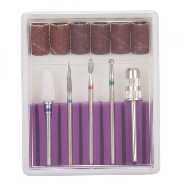 Brocas para uñas, 5 piezas, accesorio para pulido de uñas, cabezal de lijado de uñas, hecho a medida para la perfección