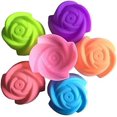 thumbnail image 2 of HSHDLDF 24 Pcs Moules à Cupcakes en Silicone, Moules Doublures Mini Gâteaux Réutilisables Antiadhésifs pour Muffins Beignes, 4 Formes, 2 of 7