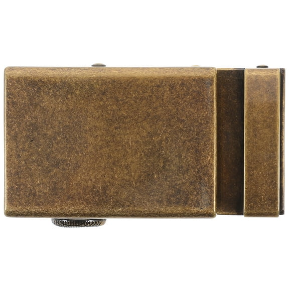 BESTOYARD Mens Ratchet Belt Buckle, Easy Adjustment, Alloy, Light Brown