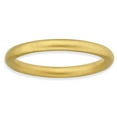 thumbnail image 2 of Sterling Silver Gold-Plated Satin Ring, 2 of 7