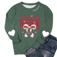 thumbnail image 4 of Tops de Manga Larga de las Mujeres Blusa Suelta Impresa Casual Cuello Redondo Sudaderas sin Capucha Suaves Cómodas Cuatro Estaciones Desgaste de Manga Larga para las Mujeres, 4 of 6