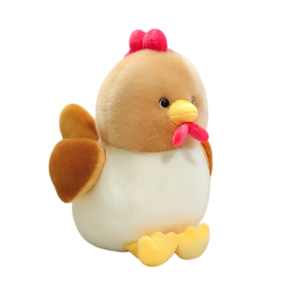 Peluche Poulet Dodu Jouet en Peluche Ultra Doux Poulet Mignon Écoresponsable Poupée en Peluche Peluche Cadeau
