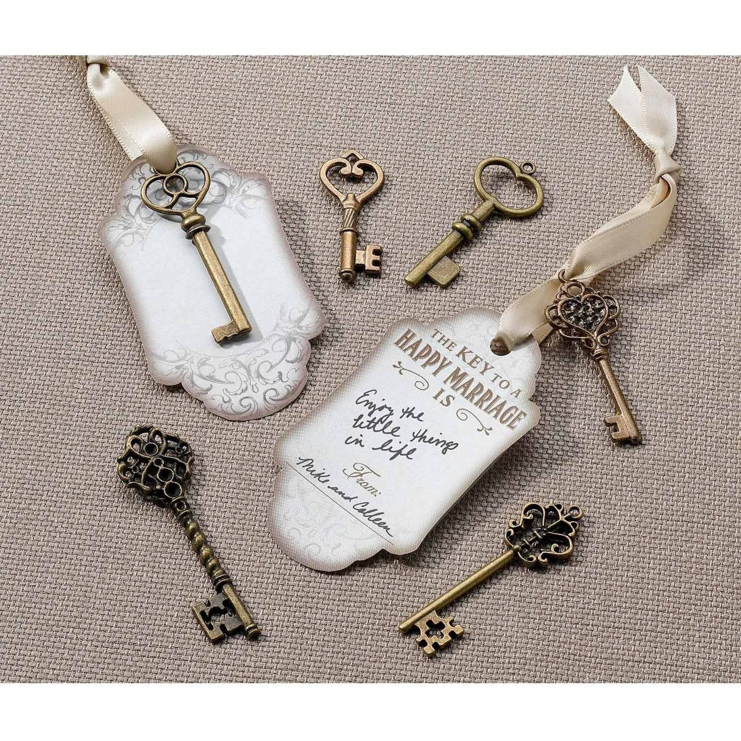 Set of 24 Bronze Key Tags