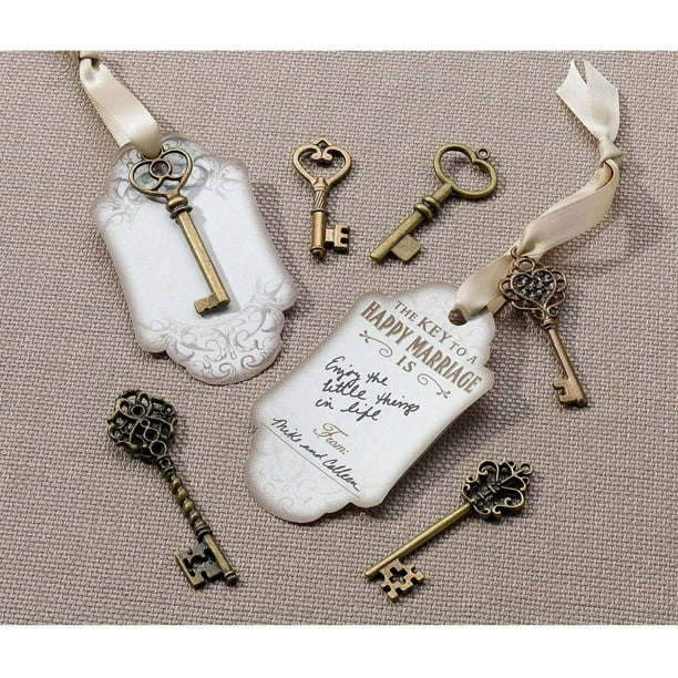 Set of 24 Bronze Key Tags