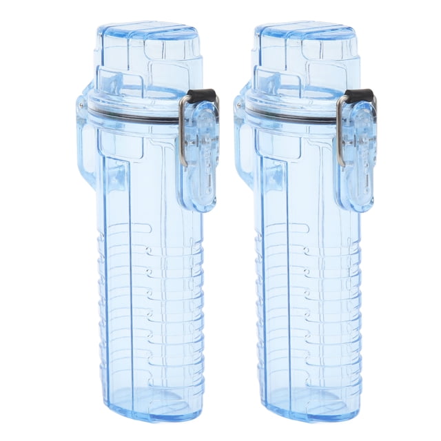 2Pcs Outdoor Lighter Case, Waterproof Lighter Storage Container Plastic For Outdoor Camping Hiking