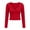 Red*, variant on RUTAYY Women's T Shirt Long Sleeve Solid Color Loose Fit Casual Comfortable Tops V Neck Daily Wear Classic Chic Tshirts